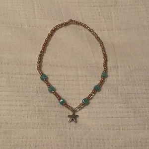 Hand made beaded star fish choker
